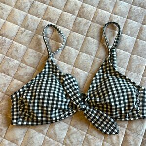 Checkered bikini top